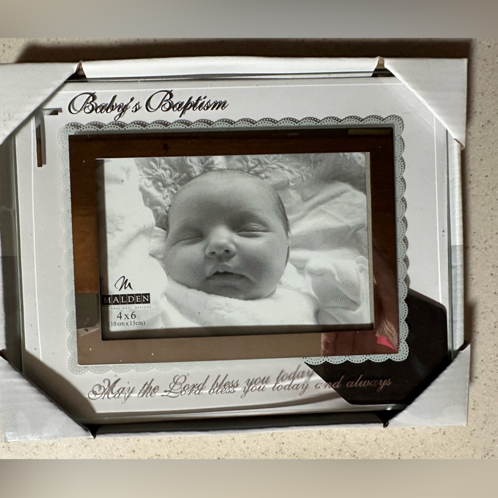New Maldon 4x6 Baby Baptism Photo Frame